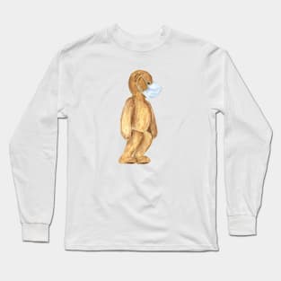 Plush bear in a mask Long Sleeve T-Shirt